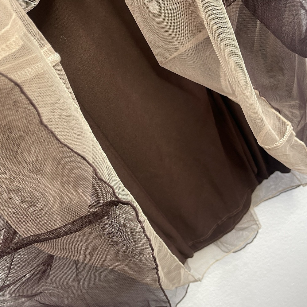 Vtg Torrid Brown Tulle Fit and Flare Dress‎ Size 14 - Picture 12 of 16
